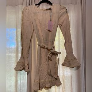 NWT Hello Molly Tan Dress